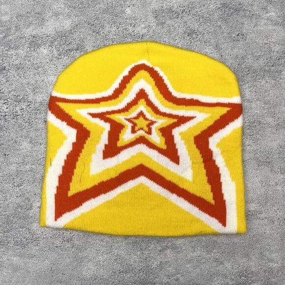 Other Other - Y2k 2000s yellow star retro beanie